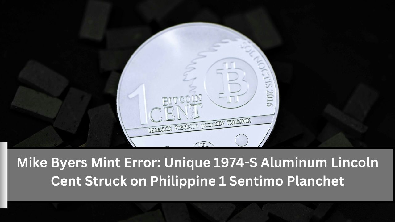 Mike Byers Mint Error Unique 1974-S Aluminum Lincoln Cent Struck on Philippine 1 Sentimo Planchet